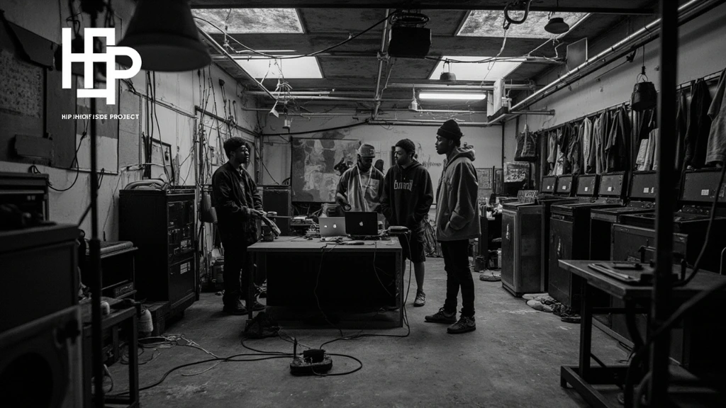 Atlanta producer collective working inside a converted laundromat studio